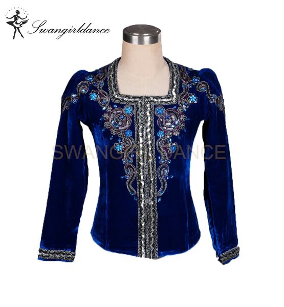 

man royal blue yagp competiton professional ballet jacket boys ballet stage costume outwear bm0004, Black;red