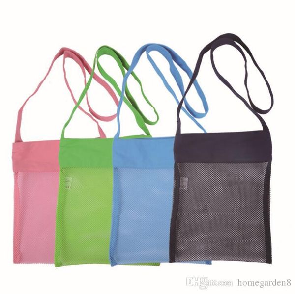 

wholesale blanks children mesh shell beach seashell bag kids beach toys receive bag mesh sandboxes away 2 size