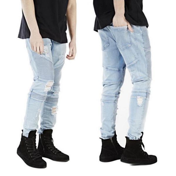 

mens camouflage elastic tactical cargo pants men joggers casual coon pants hip hop ribbon male army trousers 38, Blue