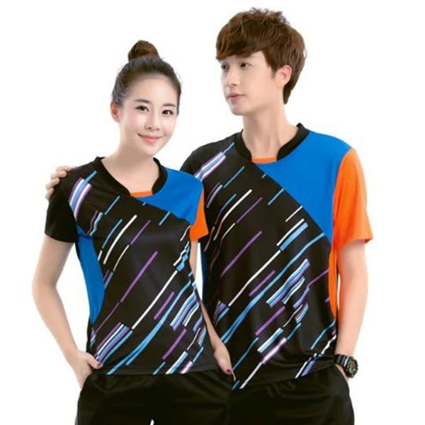

2018 badminton t-shirt men/women's , sports badminton shirt ,table tennis jersey , tennis t shirt sportswear ping pong polyester clothi, White;yellow