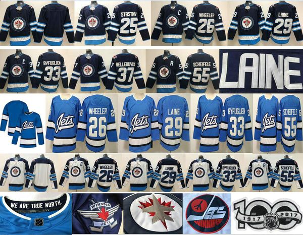 

2019 winnipeg jet hockey 29 patrik laine 25 paul ta tny 26 blake wheeler 33 du tin byfuglien 37 connor hellebuyck 55 mark cheifele jer ey