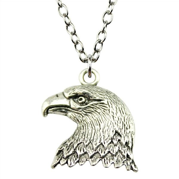 

wysiwyg 5 pieces metal chain necklaces pendants women necklace jewelry egale head 21x19mm n2-b12280, Silver