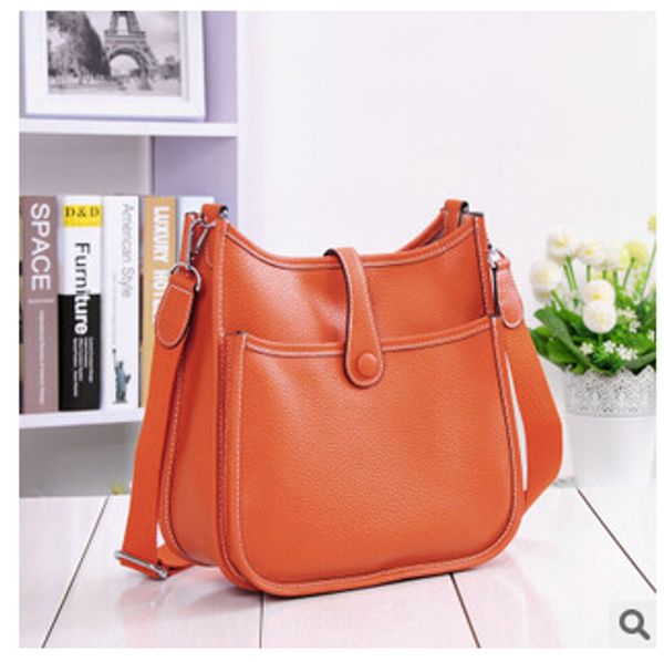 

2016 new high quality genuine leather women bag handbag messenger bag brand designed fashion vintage women shoulder bag Y18102603