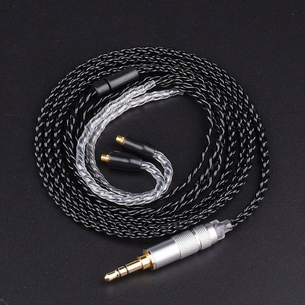 

Замена Для Shure SE215 SE535 SE846 Монокристалл Медного Посеребрения DIY Hifi 3.5 мм Наушники Лихорадка Аудио Кабель