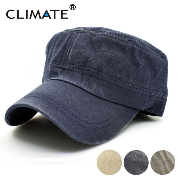 

climate 2017 new spring simple solid heavy washed denim cotton flat caps hat men women adjustable hunting army caps hat, Blue;gray