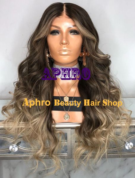 

Luxy natural ombre brown to blonde ilk full lace wig 180 den ity ilk ba e 5x5 inch brazilian virgin hair gluele full lace wig