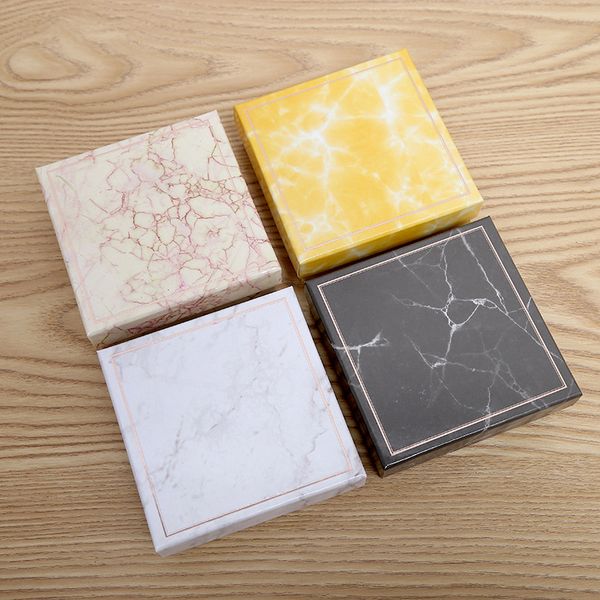

[ddisplay]ins style black marble jewelry box,trend pendant gift case, special jewelry box for necklace, festival bracelet marble drawer box, Black;white