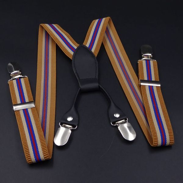 

4 clip children/ kids/baby strap pants/ trousers suspenders adjustable and brace elastic clip belt, Black;white