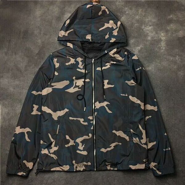 

2019SS NEW Высокое качество KANYE WEST Сезон 5 OVERSIZE Мужчины Женщины Камуфляжные куртки hip hop