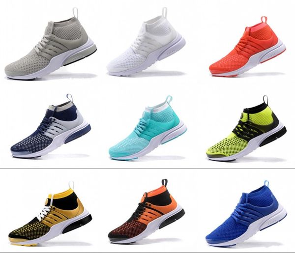 

2018 Hot Sale Famous Acronym Presto MID Blue Black Purple Hot Lava Mens Running Shoes Sneaker Trainers Shoes Size 40-45 Wholesale