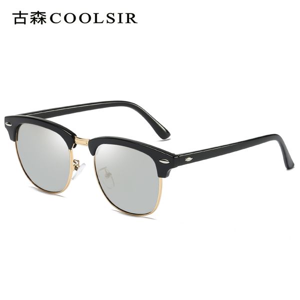 Round Sunglasses For Women,Blue Mirrored Color John Sunglasses Polarized For Men Women Glass Driving Outdoor Uv400