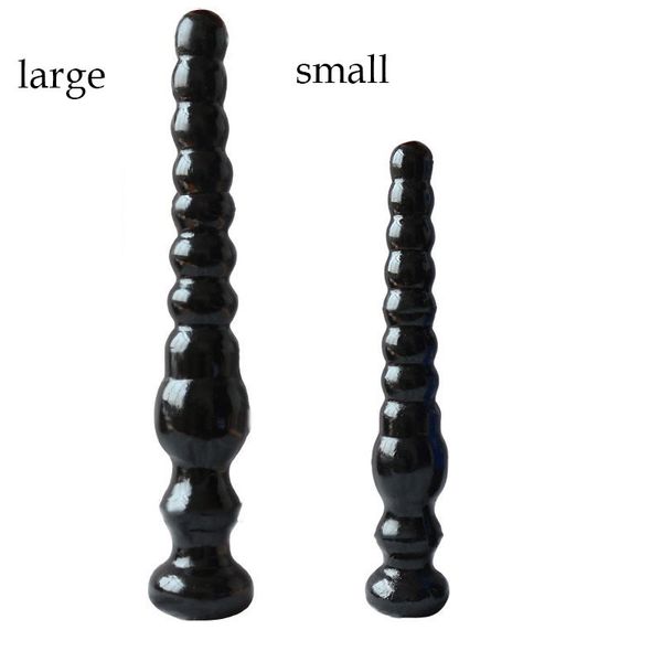 Super Long Anal Butt Plug Palline anali Prostata Massaggio Perline anali Ano Expander Dilatatore Fetish Sex Toys Per donne Uomini Buttplug Y1892803