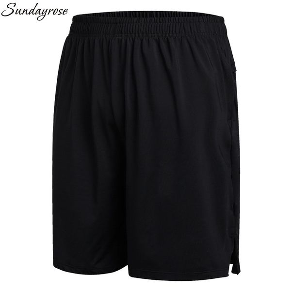

brand men's sports shorts high elastic pocket basketball fitness breathable gym training running knee trousers for young male, Black;blue