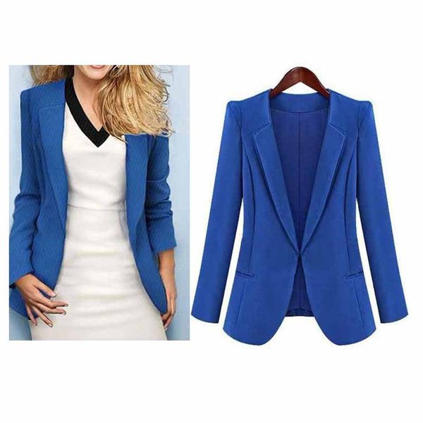 

new fashion women ol blazer suit jackets coat slim thin cardigan outwear coats business ladies leisure blazer wdc458, White;black