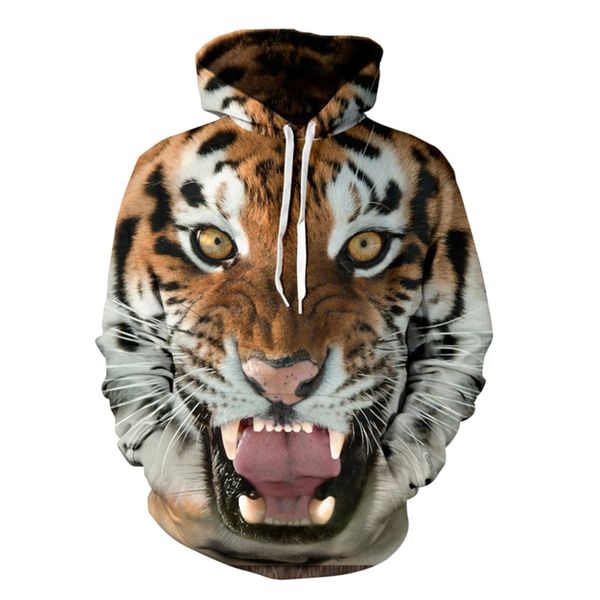 

new men/women hoodies hooded college jacket 3d print tiger men sweatshirt long sleeve cap hoodies tracksuit hoody oversize s-5xl, Black