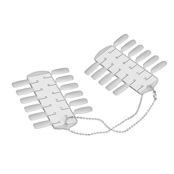

double-layer 24tips nail color display card nail art practice design training polish color card plates swatches white