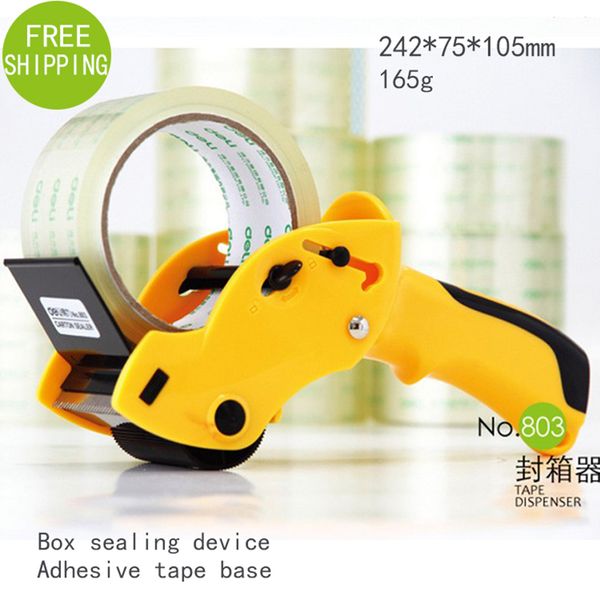 

deli sealing packer is capable 6cm width sealing tape holder cutter with cutter manual packing machine papelaria tape dispenser