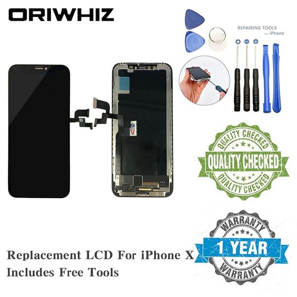 Новое поступление реальная картина замена экрана для iPhone X LCD Digitizer Ассамблеи сенсорный экран в наличии черный