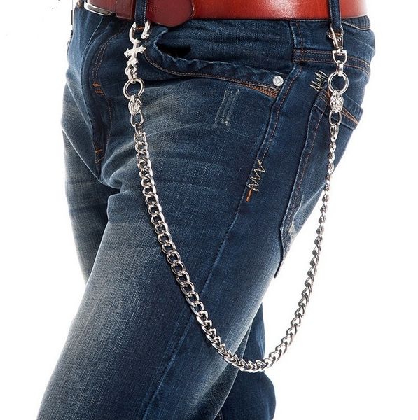 

fashion new rock waist accessories women and men street hip-hop punk alloy plating jean pant chains, Black;brown