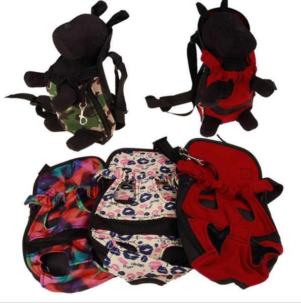 Cachorro Front Carrier Pequeno Dogtravel Mochila Cachorro Ombro Saco Confortável Cães Suprimentos 4 Cores YW368-WLL