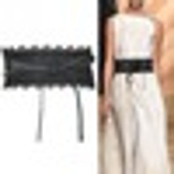 

women lace wasitband easy matching corset belt fashion cinch over wide voile lace belt waist, Black;brown