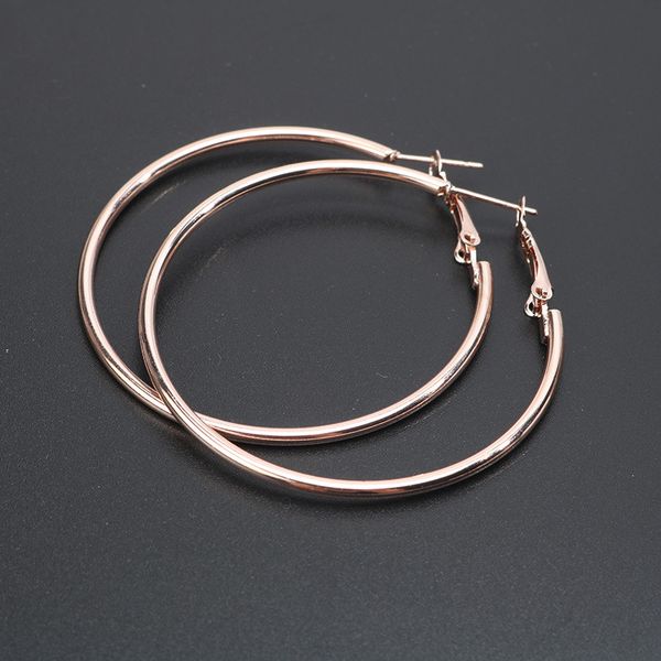 

whole salefemale fashion jewelry big round earrings circle rose gold color hoop earrings for women 10cm/8cm/6cm /4cm/5cm ear accessories, Golden;silver