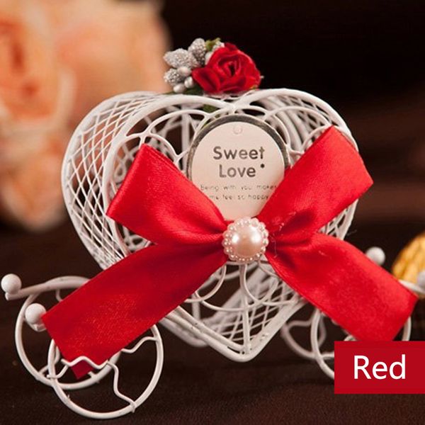 

1pcs european pumpkin carriage candy box fashion iron romantic heart shape for diy wedding party favor and gifts wedding decor