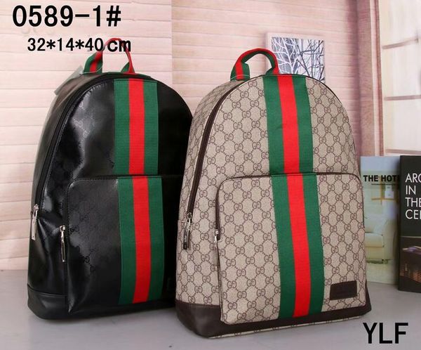 

High quality Europe 2018 Luxury brand women backpack men G bag Famous designers canvas men's backpack women's travel bag backpacks