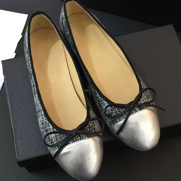 

fashion women flats brand genuine leather ballet shoes woman bow tie designer flats ladies zapatos mujer sapato feminino, Black
