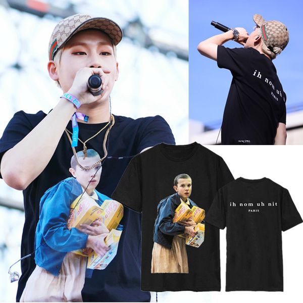 

kpop seventeen concert with the same paragraph t-shirt short-sleeved loose helpless boy image men and women loose t street shirt, White
