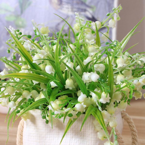 Acheter Fleur Artificielle Bricolage Décoration De Mariage En Plastique Fleur De Soie Muguet Livraison Gratuite Gros Chaud De 573 Du Meihon