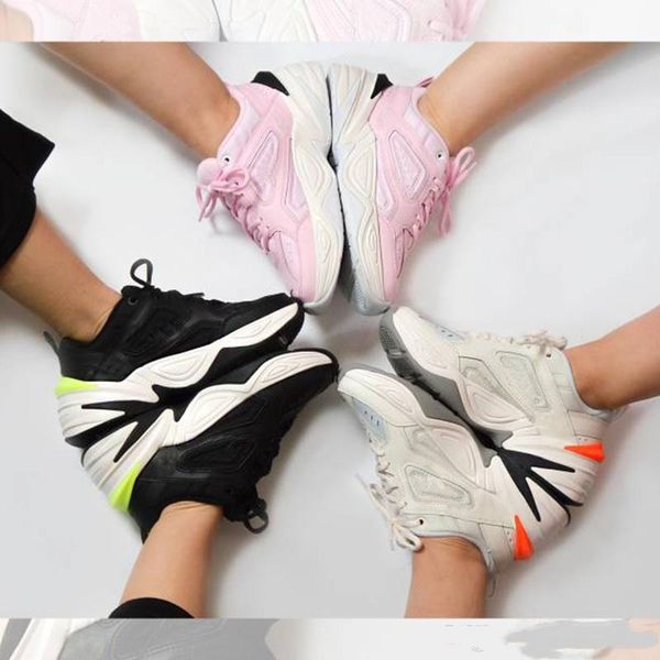 

2018 buack monarch the m2k tekno dad sports running shoes for women mens designer zapatillas sports trainers sneakers us 5.5-11, White;red