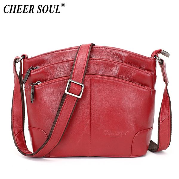 

2019 new genuine leather single shoulder package woman fashion concise head layer cowhide oblique satchel woma designer handbags tote sale