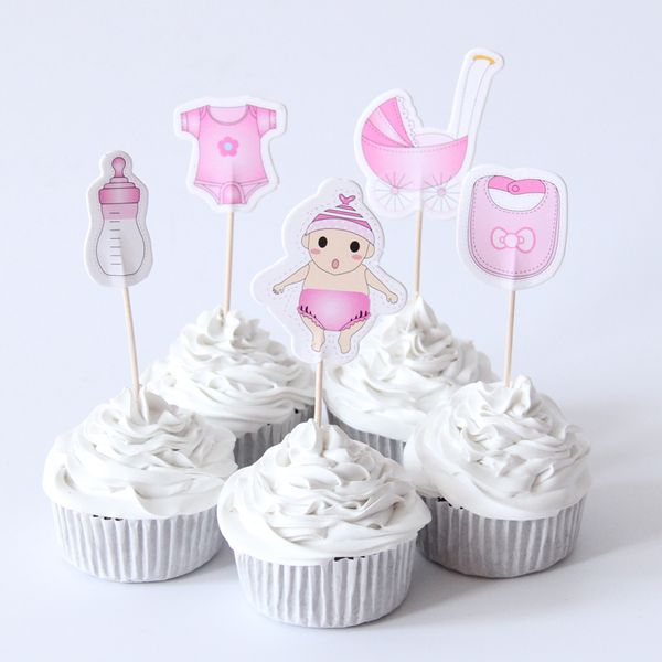 Baby Shower Cupcake Toppers Picks Baby Shower Boy Girl Kids