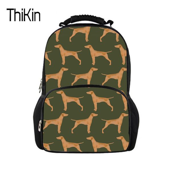 

thikin casual backpack vizsla dogs printing travel bag women men lapbags college student school rucksack boy girls knapsack