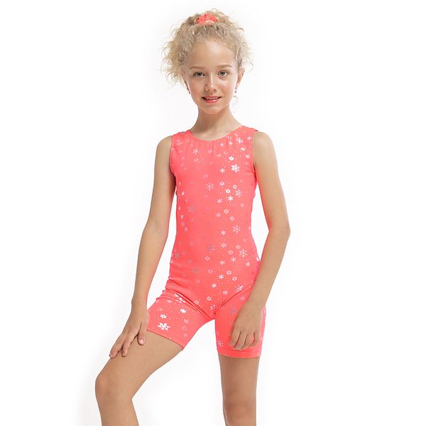 3-10Y Kızlar Çocuk Bale Elbise Jimnastik Leotards Kolsuz Dans Tulum Dans Biketard Giyim Bale Giyim Kostüm