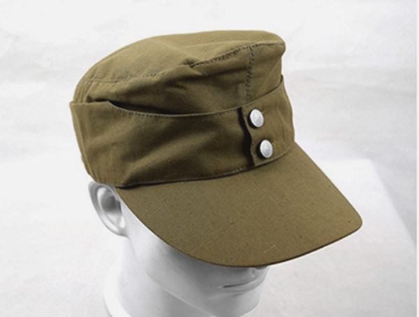 

wwii german africa army summer panzer m43 field cotton hat cap in sizes - world store, Black;white