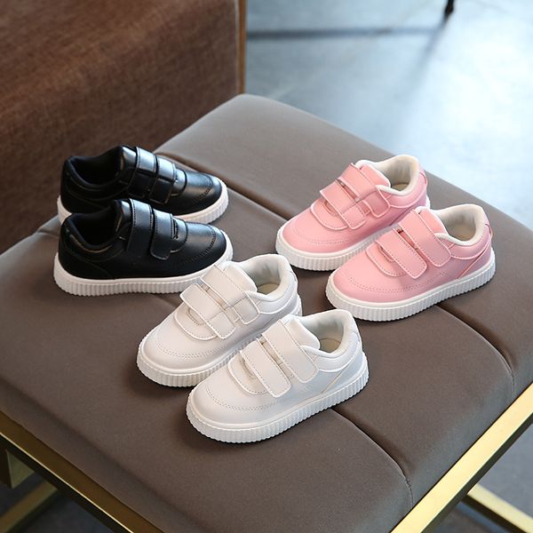 

fashionable lovely shoes for girls boys pure solid sports running baby sneakers cool classic baby toddlers, Black