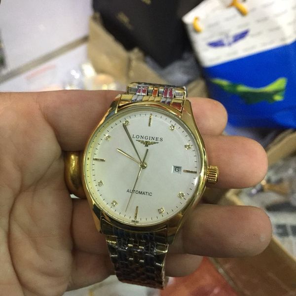 

2018 люксовый бренд золото день-дата скелет алмазы часы мужчины из нержавеющей автоматические механические наручные часы AAA мужские часы Relogio Masculino