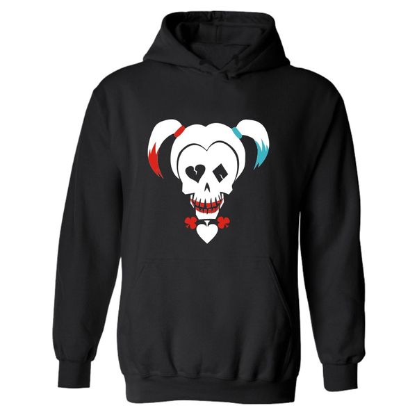 

dc suicide squad quinn hooded mens hoodies in hoodie men and sweatshirt men streetwear hoodies clothing, Black