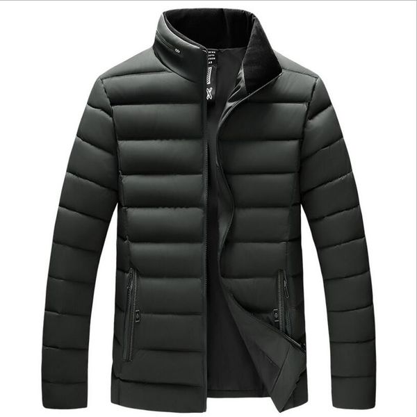 

good quality men winter warm down jackets large size warm parkas men outwear black stand collar coats size 4xl