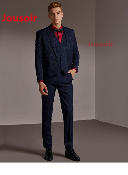 

formal wear men's slim fit patterned two piece two buttons tuxedos cd5, White;black