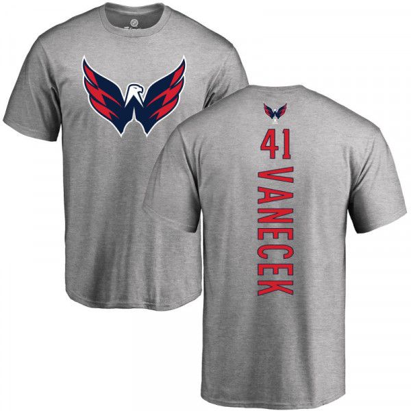 

men's washington capitals vitek vanecek big & tall blend t-shirt short sleeve red gray and navy practice shorts, White;black