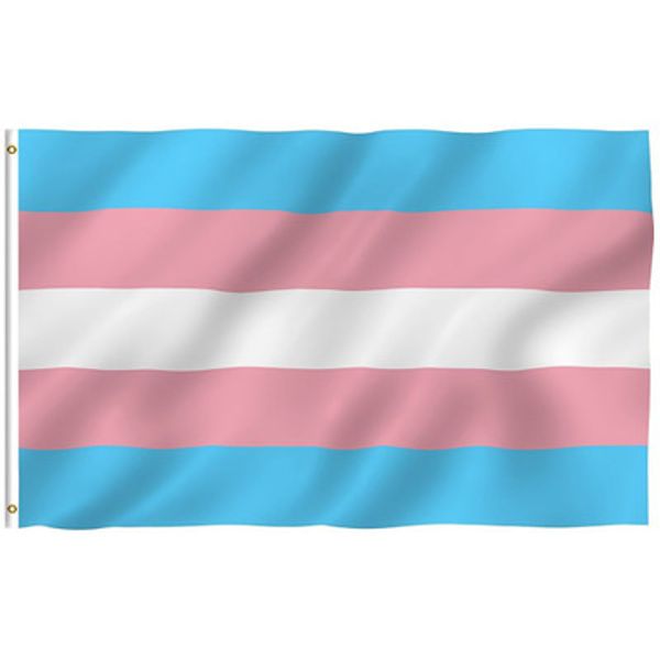 

3x5 ft breeze tran gender flag pink blue rainbow flag lgbt pride banner flag with bra grommet