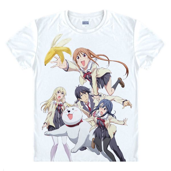 Anime Aho Girl Aho Girl T Shirts Short Sleeve Shirts Manga Aho Garu Stupid Girl Yoshiko Hanabatake Akuru Akutsu Cosplay Shirt Great T Shirts Buy T