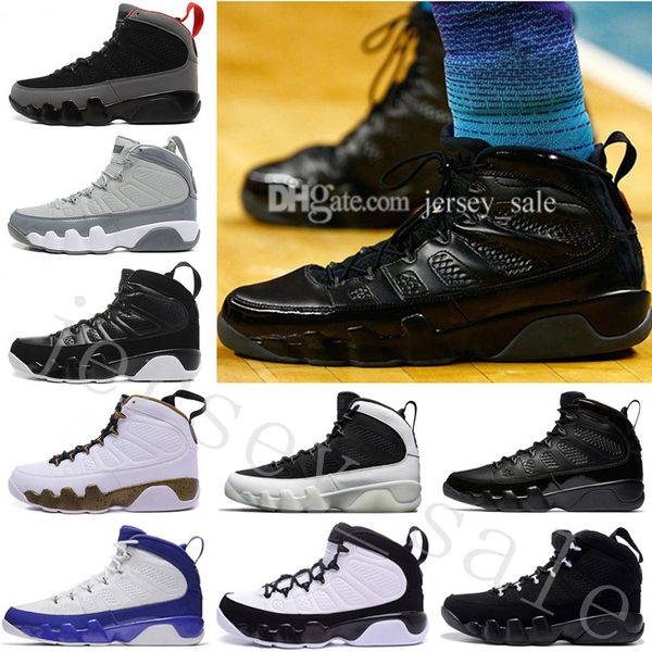 

new 9 bg gs space jam 9s b black bottom p blue countdown pack barons bryant pe anthracite wholesale basketball shoes us 7-13