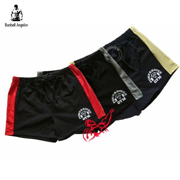 

men short bodybuilding workout shorts summer cotton fitness men gyms short sportwear brand clothing workout male shorts, White;black
