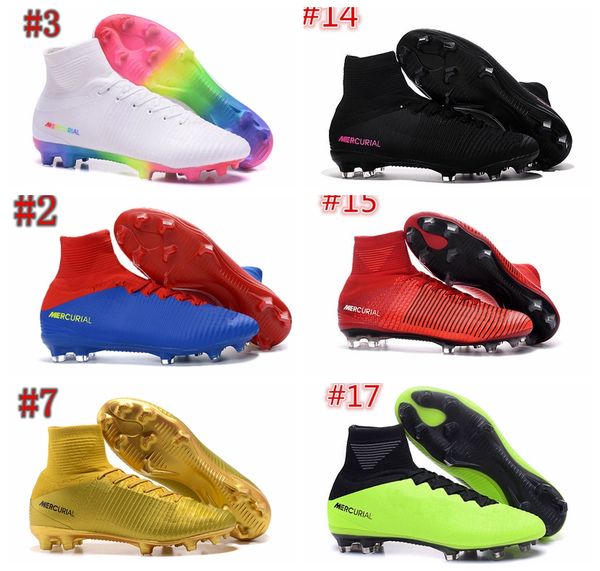 

Мужские Mercurial Superfly CR7 V AG FG футбольные бутсы Ronaldo высокая лодыжка магистра Obra II ACC фу