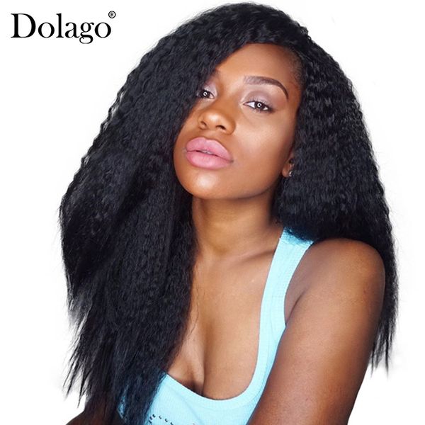 Brazilian Kinky Straight Clip In Human Hair Extensions Coarse Yaki