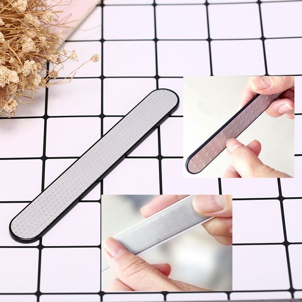 

1pcs professional nail file double sided stainless steel nail sanding polishing grinding art manicure beauty tools